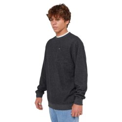 Rip Curl Men Grid Crew Pullover Black Marle M