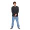 Rip Curl Men Grid Crew Pullover Black Marle M