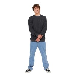 Rip Curl Men Grid Crew Pullover Black Marle L