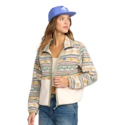 Billabong Rock Jetty Mock Neck Zip Fleece Jacke Whitecap
