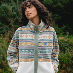Billabong Rock Jetty Mock Neck Zip Fleece Jacke Whitecap