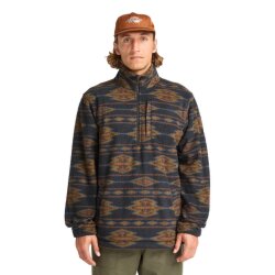 Billabong Boundary Mock Neck Fleece Pullover Black1