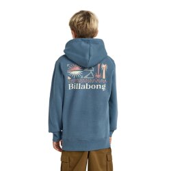 Billabong Boys Foundation Hoodie Slate Blue
