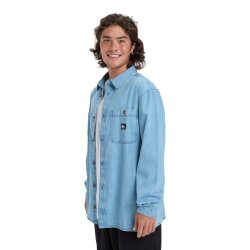 Quiksilver Bozeman Denim LS Shirt Flint Stone