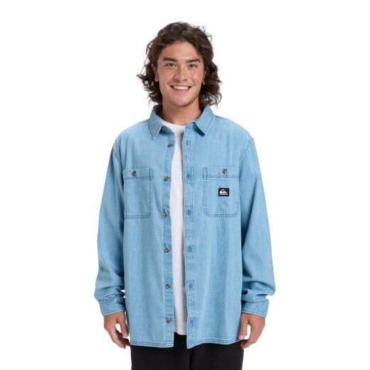 Quiksilver Bozeman Denim LS Shirt Flint Stone L