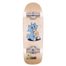 Little Lemon Loomi Corkgrip Kids Skateboard Cruiser Pizza Cat 24.75"