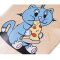 Little Lemon Loomi Corkgrip Kids Skateboard Cruiser Pizza Cat 24.75"