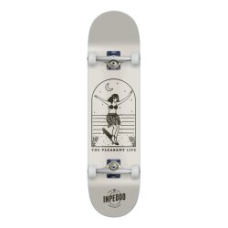 Inpeddo Lady Grey Skateboard Std Complete 8.25