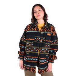 Oxbow Homey Sherpa Fleece Hemd Jacke Noir