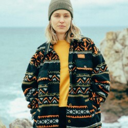 Oxbow Homey Sherpa Fleece Hemd Jacke Noir