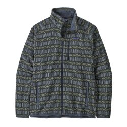 Patagonia Jacke Ms Better Sweater Woven Together Smolder Blue
