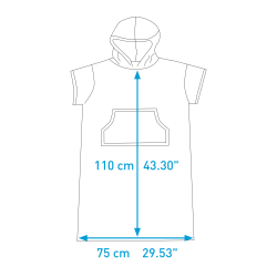 Surf Logic Poncho Cyan Navy