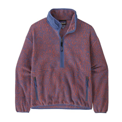 Patagonia Ws Synchilla Fleece Marsupial Pullover Sea Run Potters Red XS