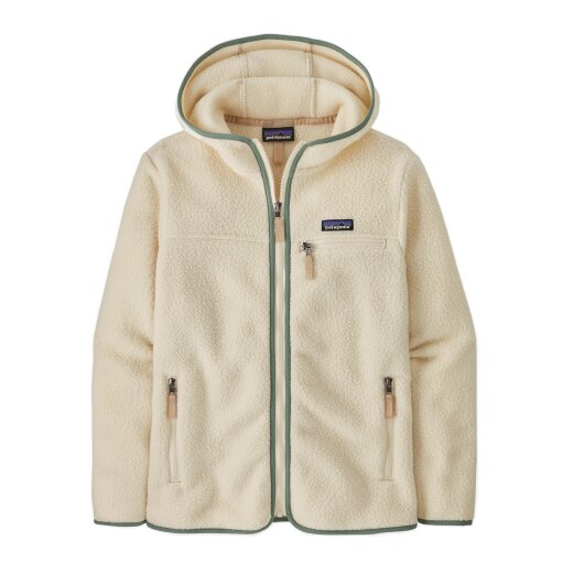 Patagonia W´s Retro Pile Hoody Natural Ellwood Green