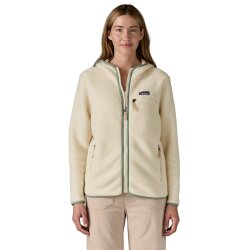 Patagonia W´s Retro Pile Hoody Natural Ellwood Green