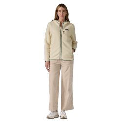 Patagonia W´s Retro Pile Hoody Natural Ellwood Green