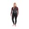 C-Skins ReWired Nuwave 5/4 CZ Frauen Neoprenanzug Raven Black/Rust X/Coral