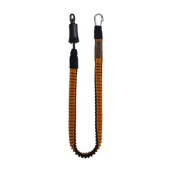 Mystic Kite Safety Leash Long Black Orange