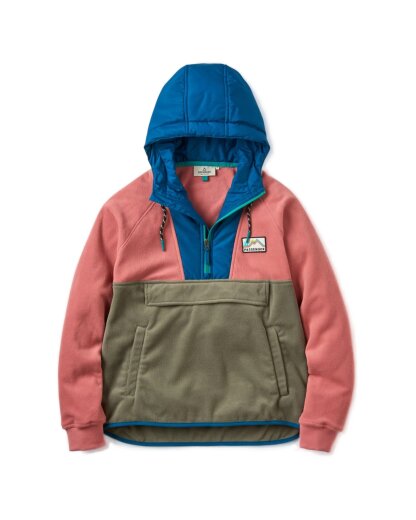 Passenger Clothing Alexander Recycled Polar Hooded Fleece Dusty Rose