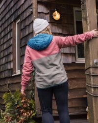 Passenger Clothing Alexander Recycled Polar Hooded Fleece Dusty Rose