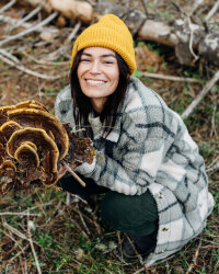 Passenger Clothing Cloudy 2.0 Recycled Fleece Shirt Pistachio Check