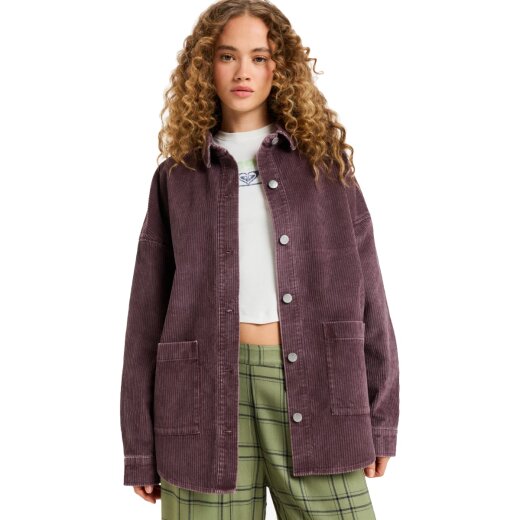 Roxy Kick Back Washed Cord Hemd Huckleberry