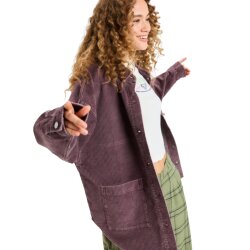 Roxy Kick Back Washed Cord Hemd Huckleberry