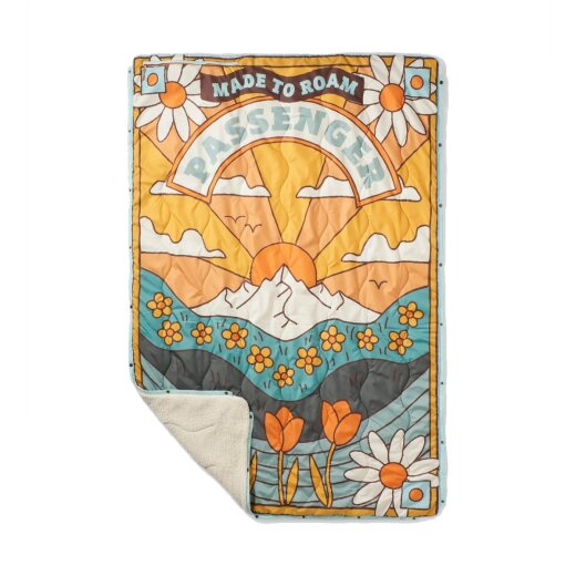 Passenger Clothing Cabin Recycled Sherpa Blanket Graphic Birch
