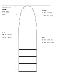 ROAM Boardbag Surfboard Tech Sleeve 7.0-8.0 Fun