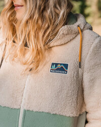 Passenger Clothing Nestling Sherpa Hooded Fleece Vintage White