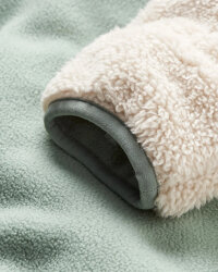 Passenger Clothing Nestling Sherpa Hooded Fleece Vintage White L