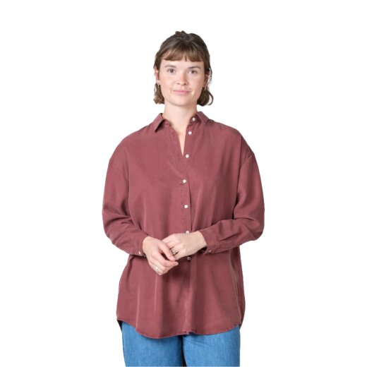 Klitmoller Collective Ofelia Lyocell Shirt Burgundy
