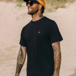 Passenger Clothing Classic Logo Recycled Cotton T-Shirt Black L