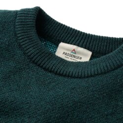 Passenger Clothing Scenic Recycled Knitted Jumper Dark Fern