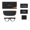 Oakley Meta HSTN Smart Brille Black Clear