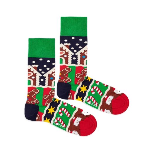 DillySocks Frosty Gingerbread 4 - 7.5 (36-40)
