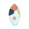 HW-Shapes Hybridskim Skimboard Kids Foamy 100 Spring