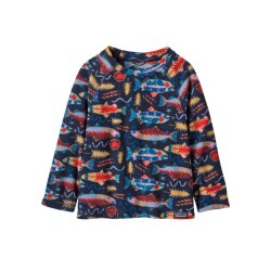 Patagonia Baby Micro D Crew Sweater Salmon Energy New Navy