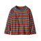 Patagonia Baby Micro D Crew Sweater Diamond Stripe Sizzle Red