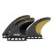 FUTURES Thruster Fin Set 3/2 Blackstix+ Medium