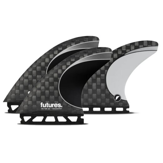 FUTURES Thruster Fin Set 3/2 Blackstix+ Large