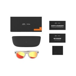 Oakley Meta HSTN Smart Sonnenbrille Warm Grey Prizm Ruby