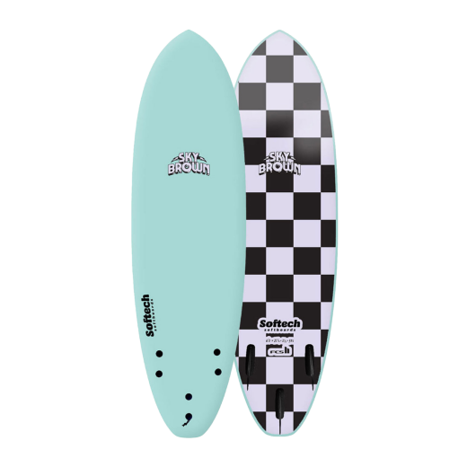 Softech Sky Brown 50" Softboard FCS2 Seafoam
