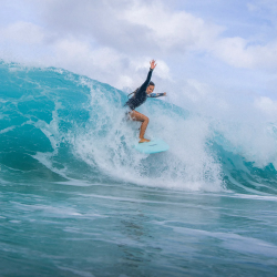 Softech Sky Brown 50" Softboard FCS2 Seafoam