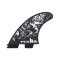 FCS 2 Filipe Toledo Performance Core + AirCore Tri Fin Set (M) Black/White