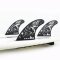 FCS 2 Filipe Toledo Performance Core + AirCore Tri Fin Set (M) Black/White