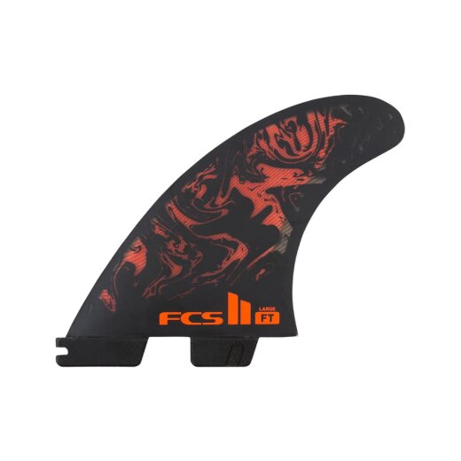 FCS 2 Filipe Toledo Performance Core + AirCore Tri Fin Set (M) Black/Red