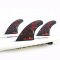 FCS 2 Filipe Toledo Performance Core + AirCore Tri Fin Set (M) Black/Red