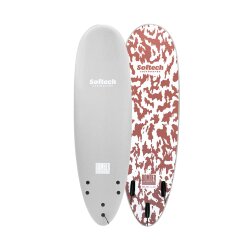 Softech Bomber 510" Softboard FCS2 Grey Dusty Red