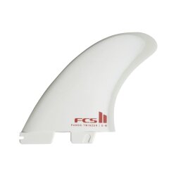 FCS 2 Panda Twinzer Performance Glass Twin + Stabilizer Fins (S-M) White